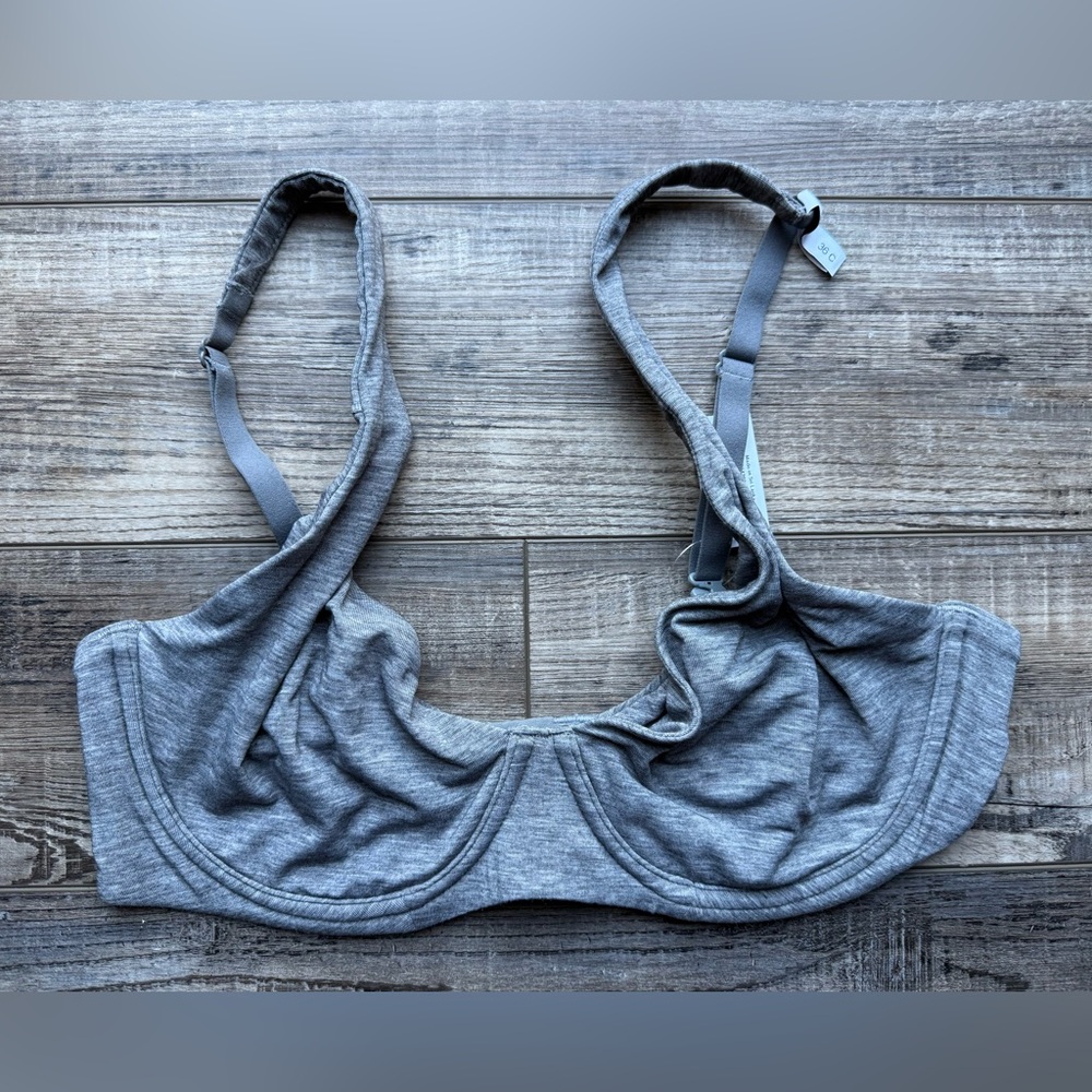 Gap GapBody Breathe Demi bra. Light Heather Gray 36C
